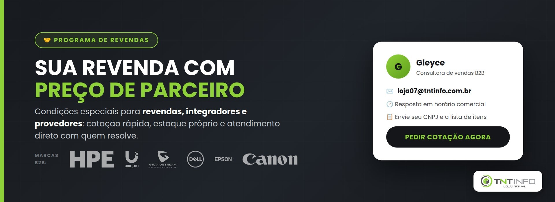 Programa de Revendas TNT Info