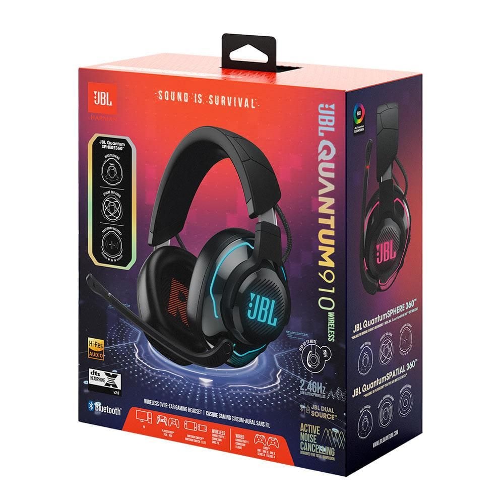 Headset Wireless JBL Bluetooth, Quantum 910, Gamer, Over Ear, Sem