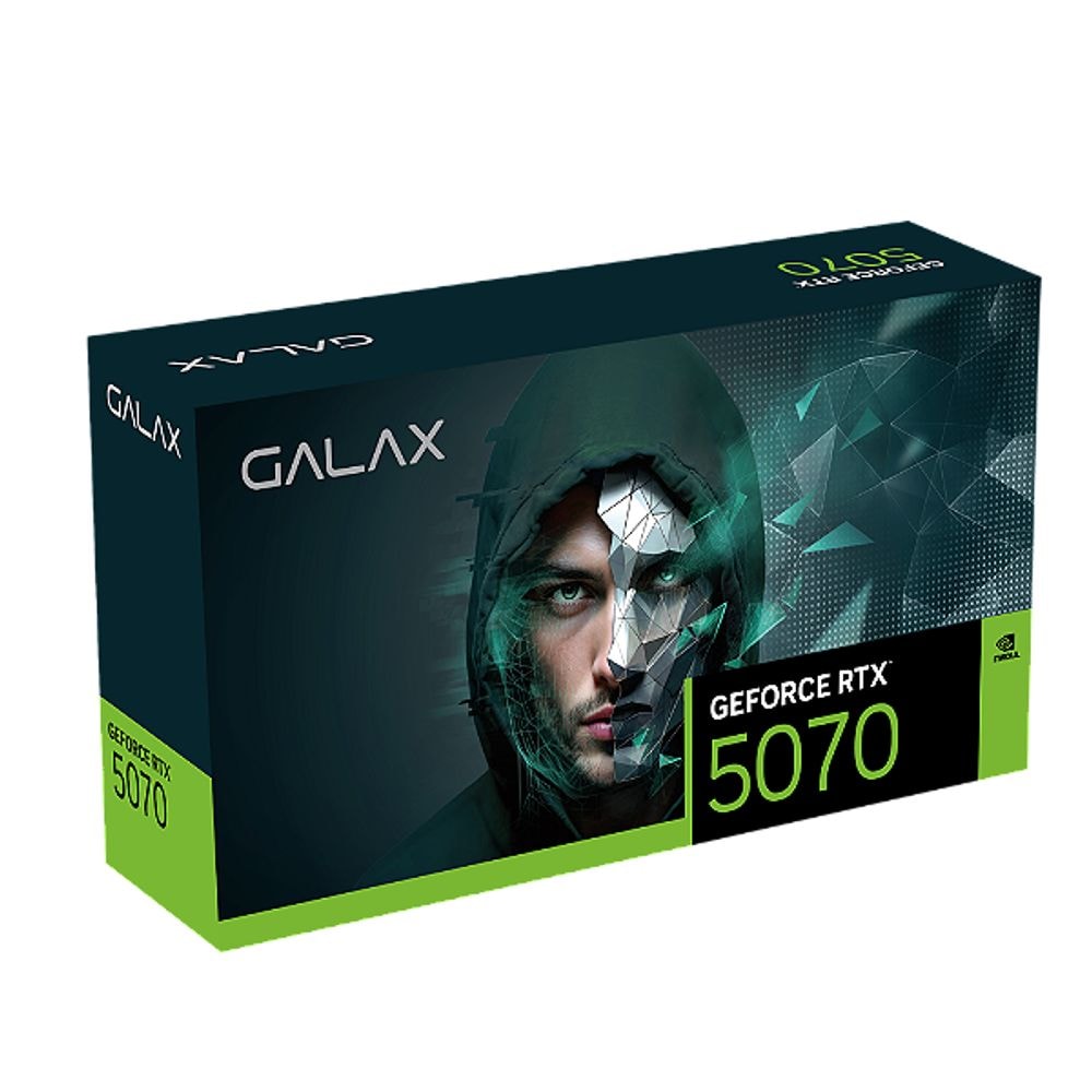 Placa de Vídeo Galax GeForce RTX 5070 1-Click OC 2X 12GB GDDR7 192
