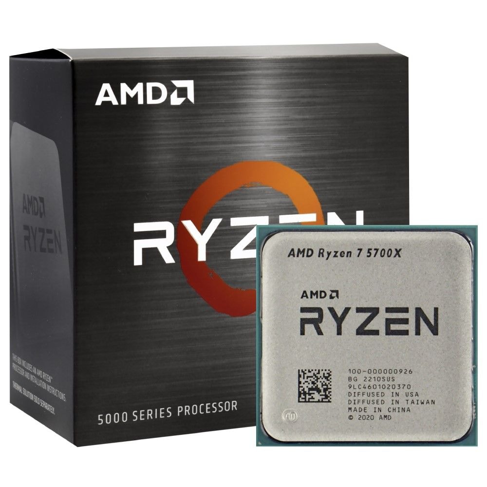 Processador AMD Ryzen 7 5700X AM4 8C/16T 3,4/4,6GHz L3 32MB 65W s