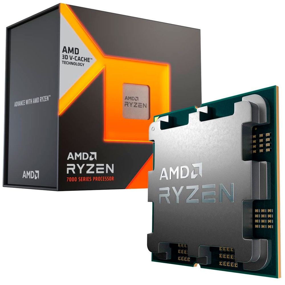 CPU AMD Ryzen 7800X3D AM5 Processador AMD Ryzen 7 7800X3D AM5 4.2GHz (5.0GHz Max Turbo