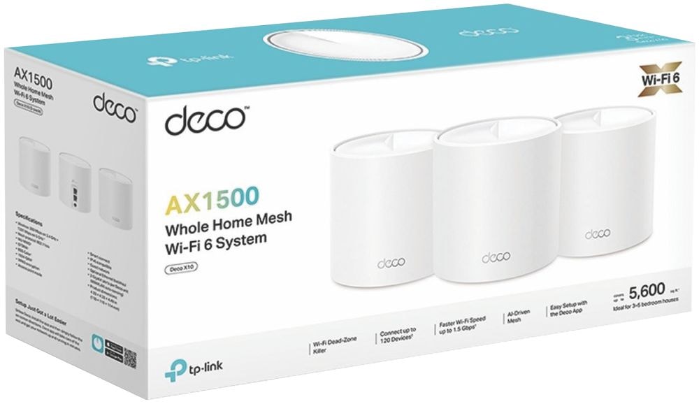 Roteador Tp-link Deco X50 Wi-fi 6 Dual Band AX3000(3-PACK