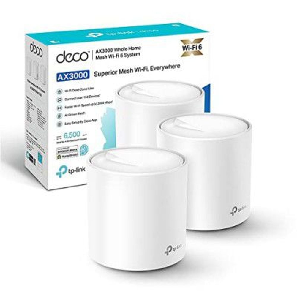 Sistema Mesh TP-Link Deco X50 Wi-Fi 6 AX3000 Dual Band 3 Portas