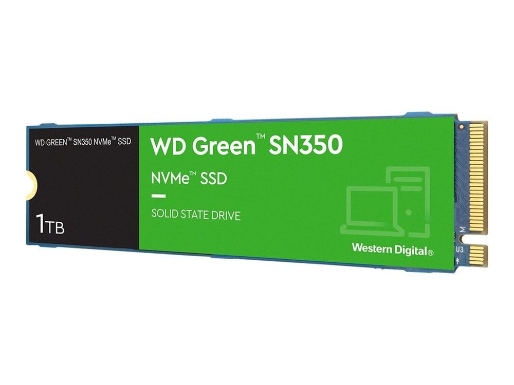 SSD M.2 NVME 1TB Western Digital WD Green SN350 Velocidade de